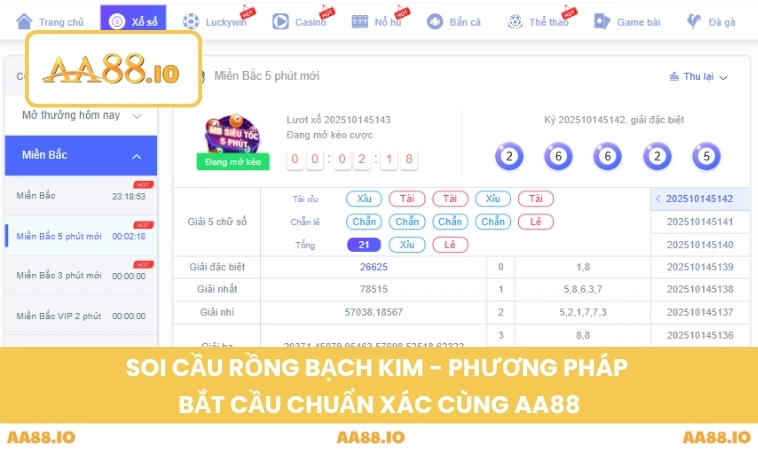 Soi Cầu Rồng Bạch Kim - Phương Pháp Bắt Cầu Chuẩn Xác Cùng AA88